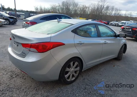 2013 Hyundai Elantra Limited from USA, damaged, VIN 5NPDH4AE0DH208237